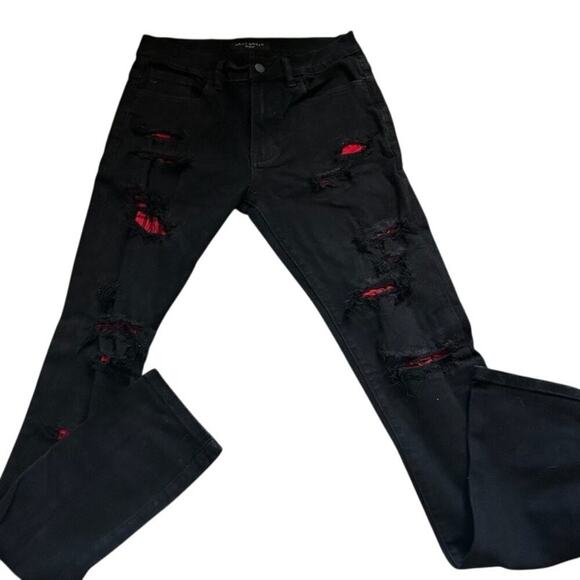 Saint Morta Luxury Distressed Skinny Jeans‎ - Picture 1 of 9